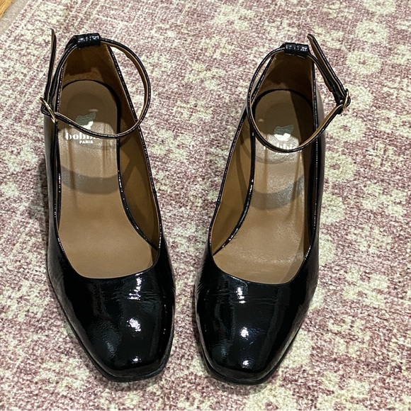 Bobbies Black Women's Ankle Strap Heels - Picture 5 of 10